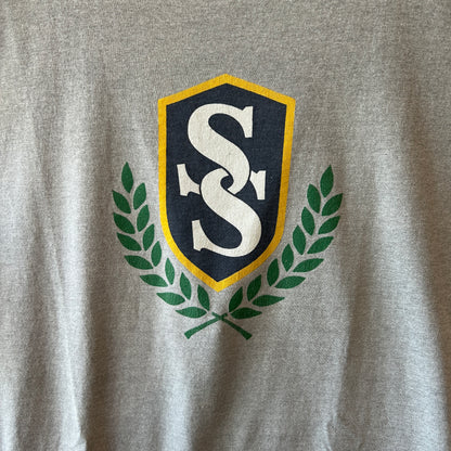 90's Stussy ステューシー "STUSSY SPORT" ロゴエンブレムTシャツ グレー(L)/C0822T-SO