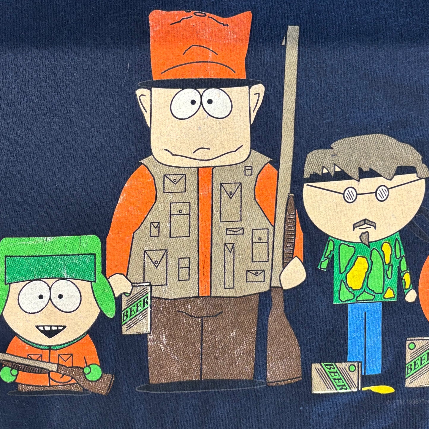 90's GLOBAL SOUTH PARK プリントTシャツ 紺 (XL)/B2666T-SO