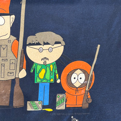 90's GLOBAL SOUTH PARK プリントTシャツ 紺 (XL)/B2666T-SO