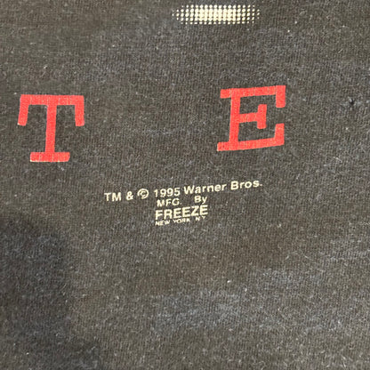 90's X-AM Warner Bros Y Be NORMAL モーションロゴTシャツ 黒 (XL)/B2579T-SO
