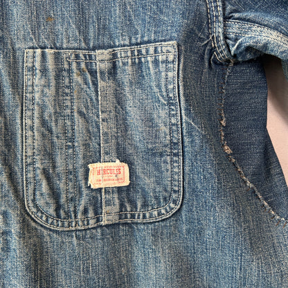60's HERCULES ヘラクレス ブランケットライナー デニムカバーオール 襤褸 /A5800O-SO