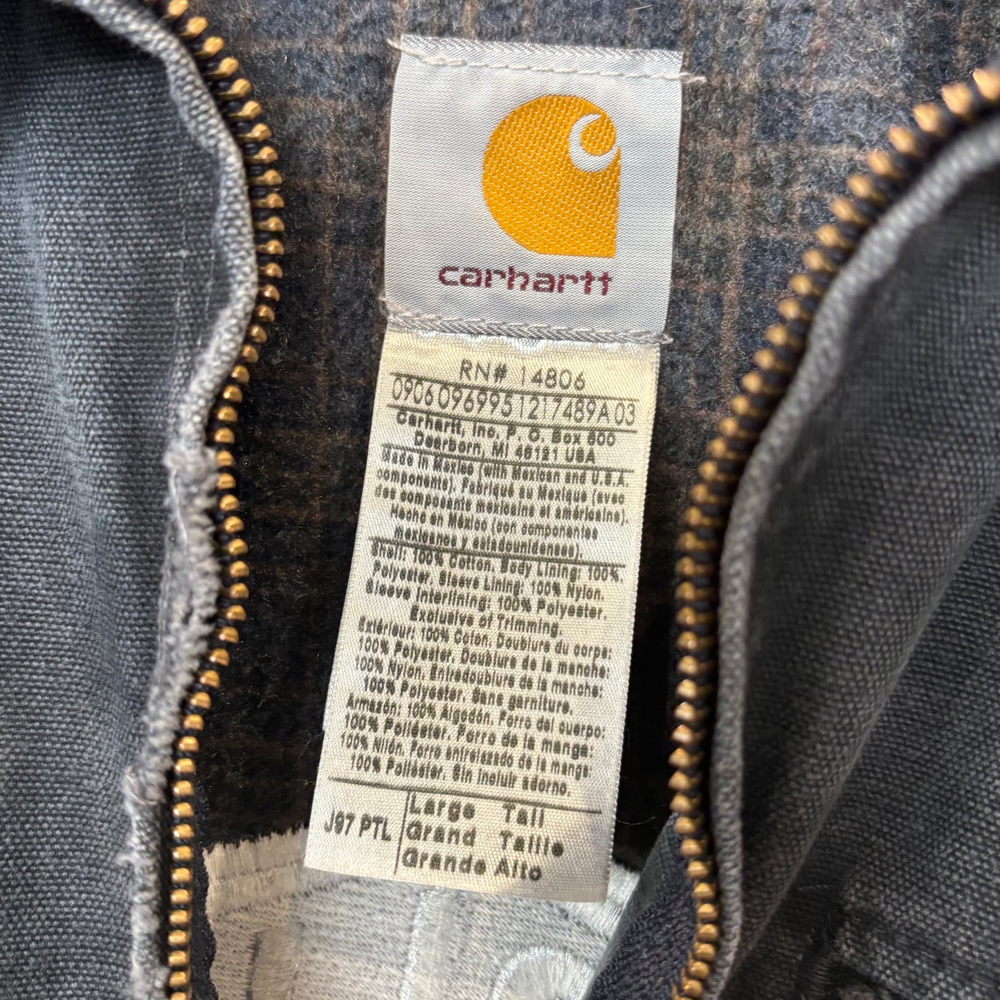 00's Carhartt カーハート デトロイトジャケット ハーレーパロディ J97 PTL (L-TALL)/A9317J-SO