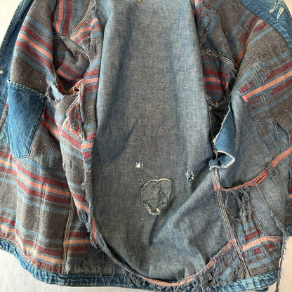 60's HERCULES ヘラクレス ブランケットライナー デニムカバーオール 襤褸 /A5800O-SO