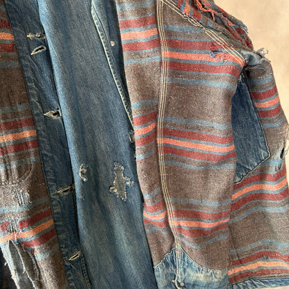 60's HERCULES ヘラクレス ブランケットライナー デニムカバーオール 襤褸 /A5800O-SO