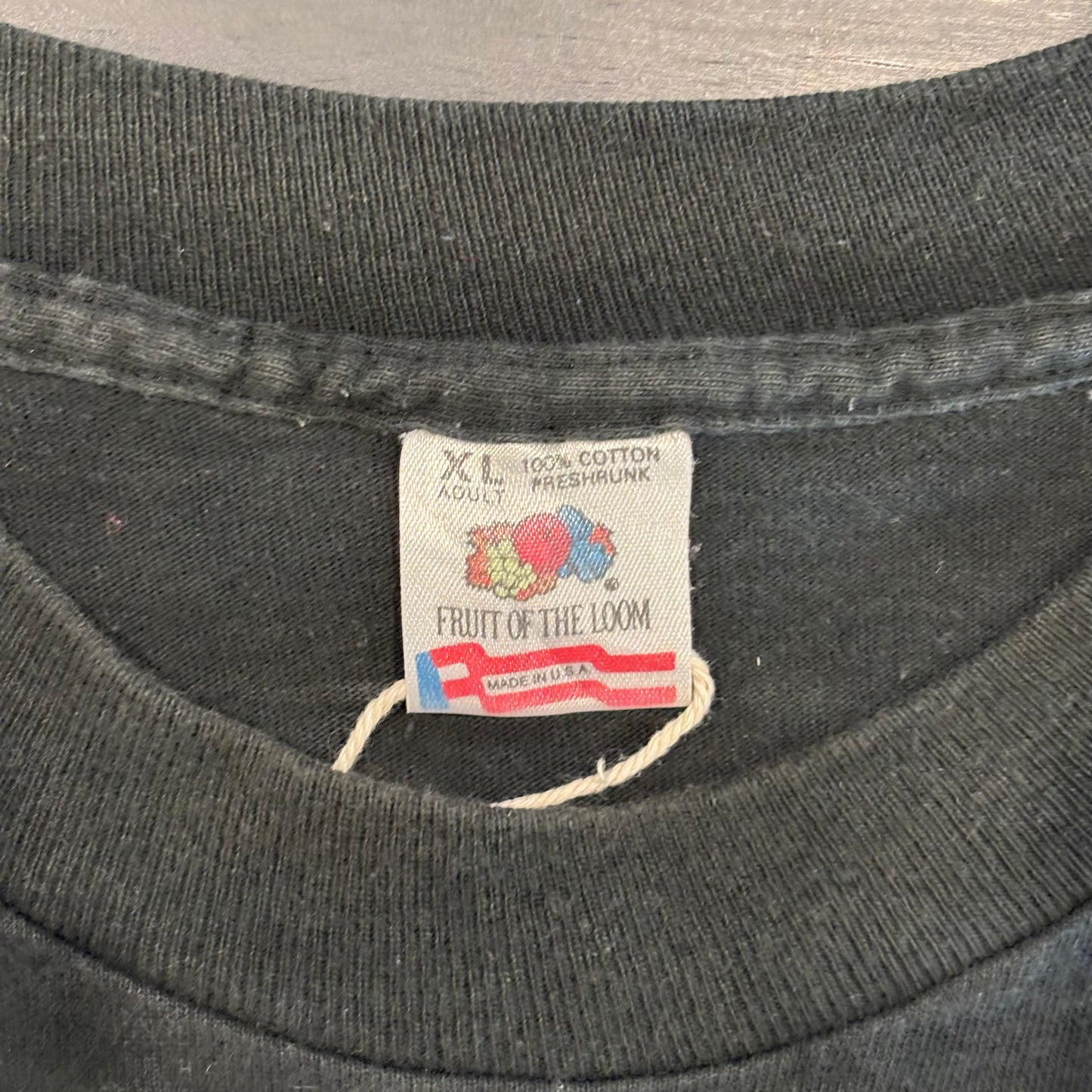 90's Fruit Of The Loom "I LOVE THE NIGHT LIFE" ドラキュラTシャツ 黒 (XL)/B2665T-SO