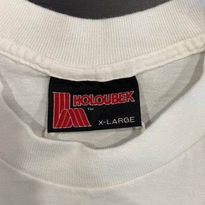 90's HOLOUBEX Miller "IT'S MILLER TIME" お酒 Tシャツ 白 (XL)/B2577T-SO