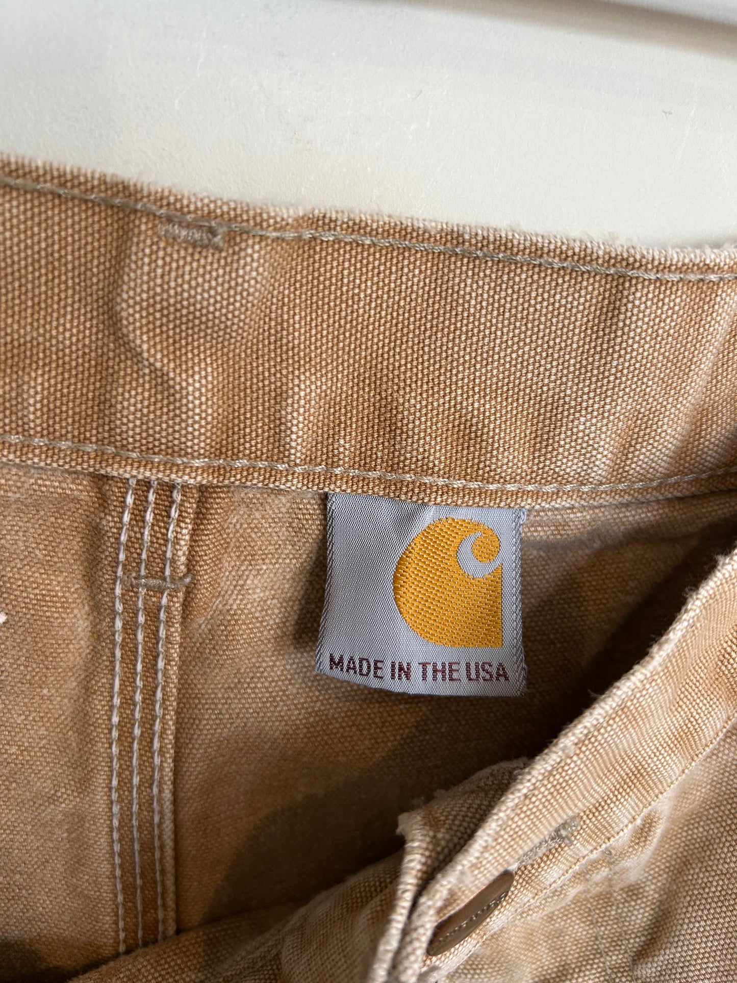 00's Carhartt カーハート ダブルニー ベージュ (サイズ不明)/C1055P-SO