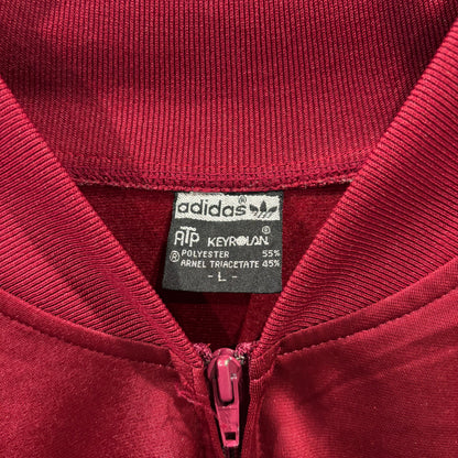 80's adidas アディダス ATP トラックジャケット トレフォイル バーガンディ(L)/B4236J-SO