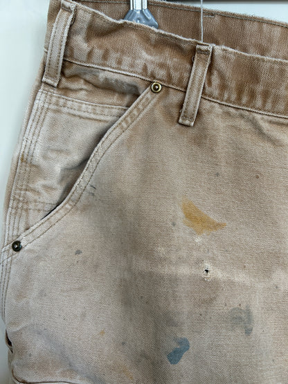 00's Carhartt カーハート ダブルニー ベージュ (サイズ不明)/C1055P-SO