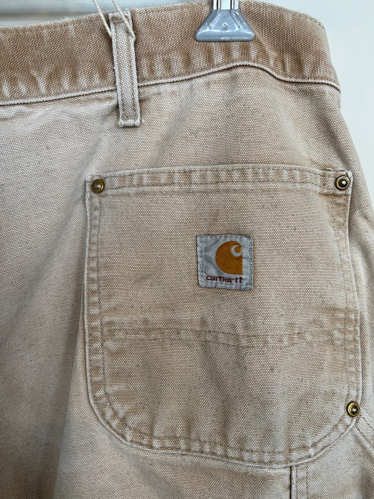 00's Carhartt カーハート ダブルニー ベージュ (サイズ不明)/C1055P-SO
