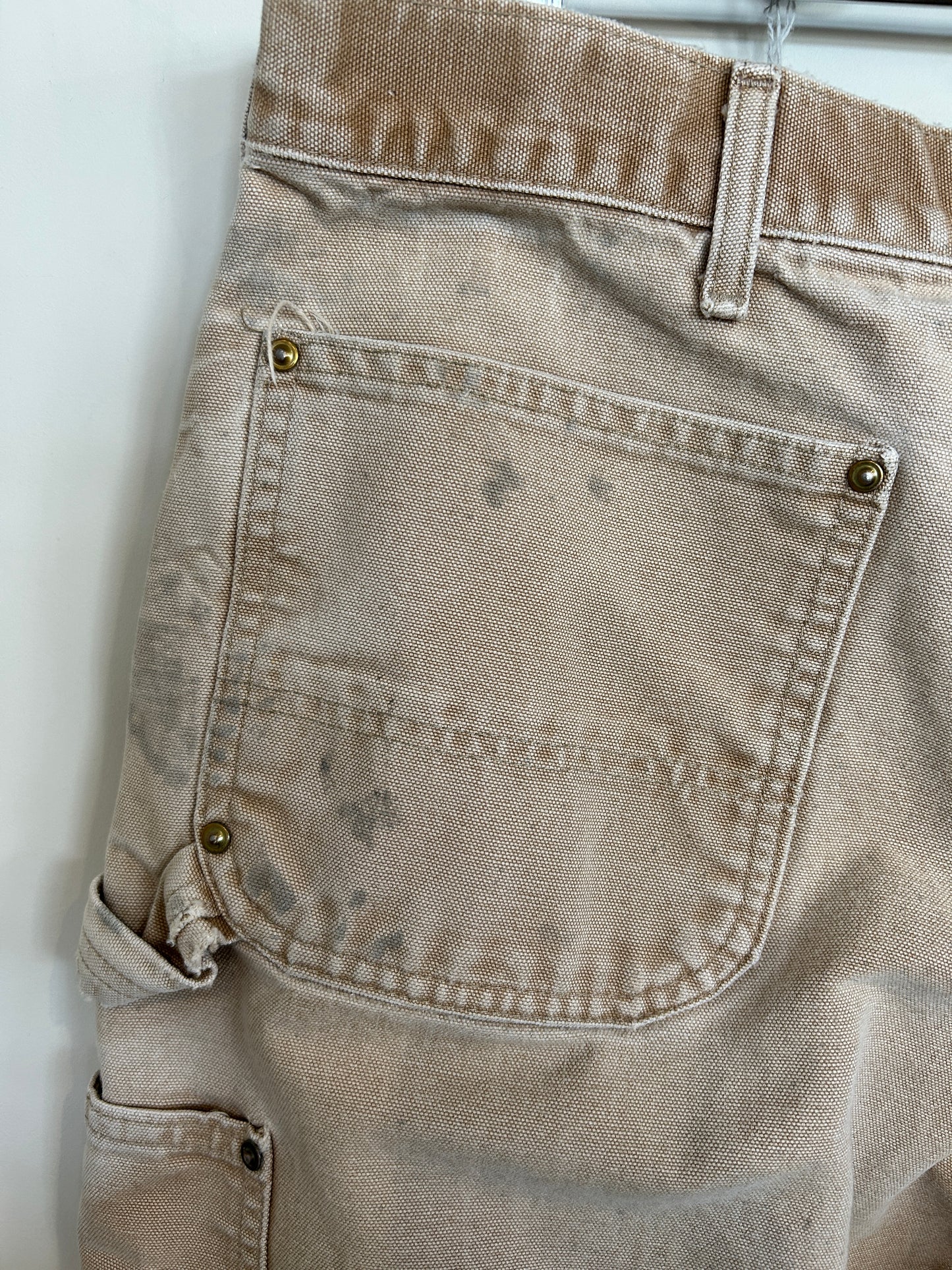 00's Carhartt カーハート ダブルニー ベージュ (サイズ不明)/C1055P-SO