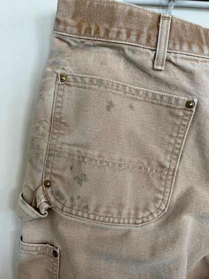 00's Carhartt カーハート ダブルニー ベージュ (サイズ不明)/C1055P-SO