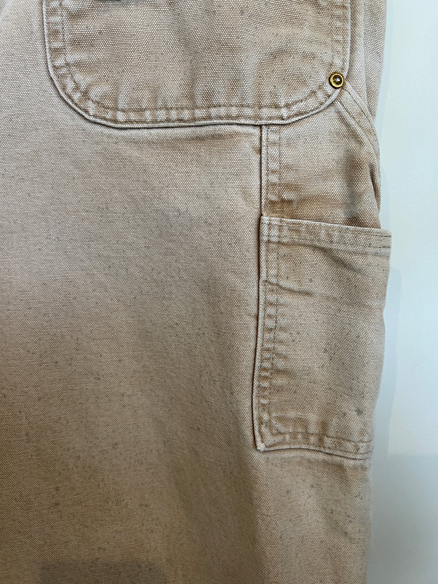 00's Carhartt カーハート ダブルニー ベージュ (サイズ不明)/C1055P-SO