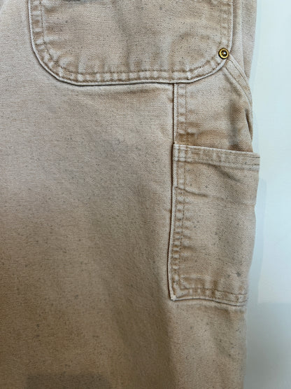 00's Carhartt カーハート ダブルニー ベージュ (サイズ不明)/C1055P-SO