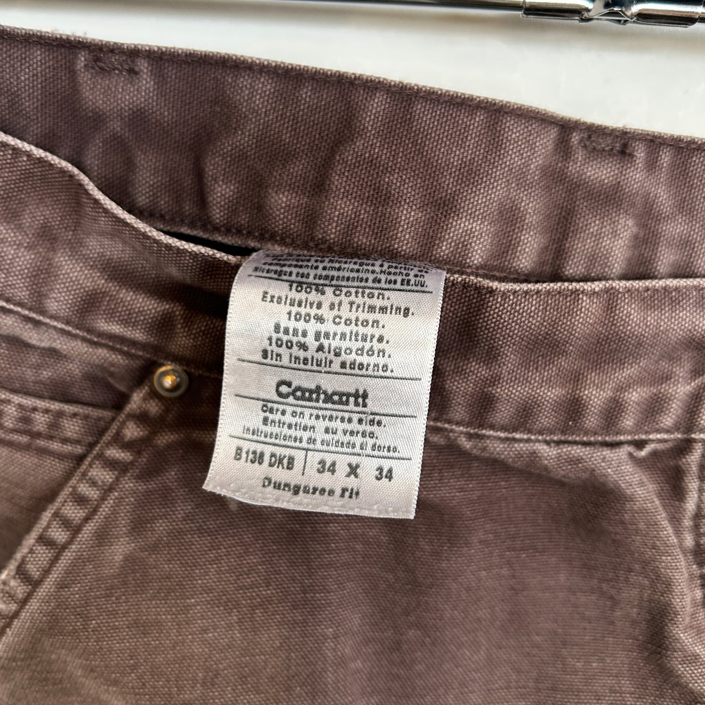 00's Carhartt カーハート ダブルニー B136 DKB (34×34)/C1291P-SO