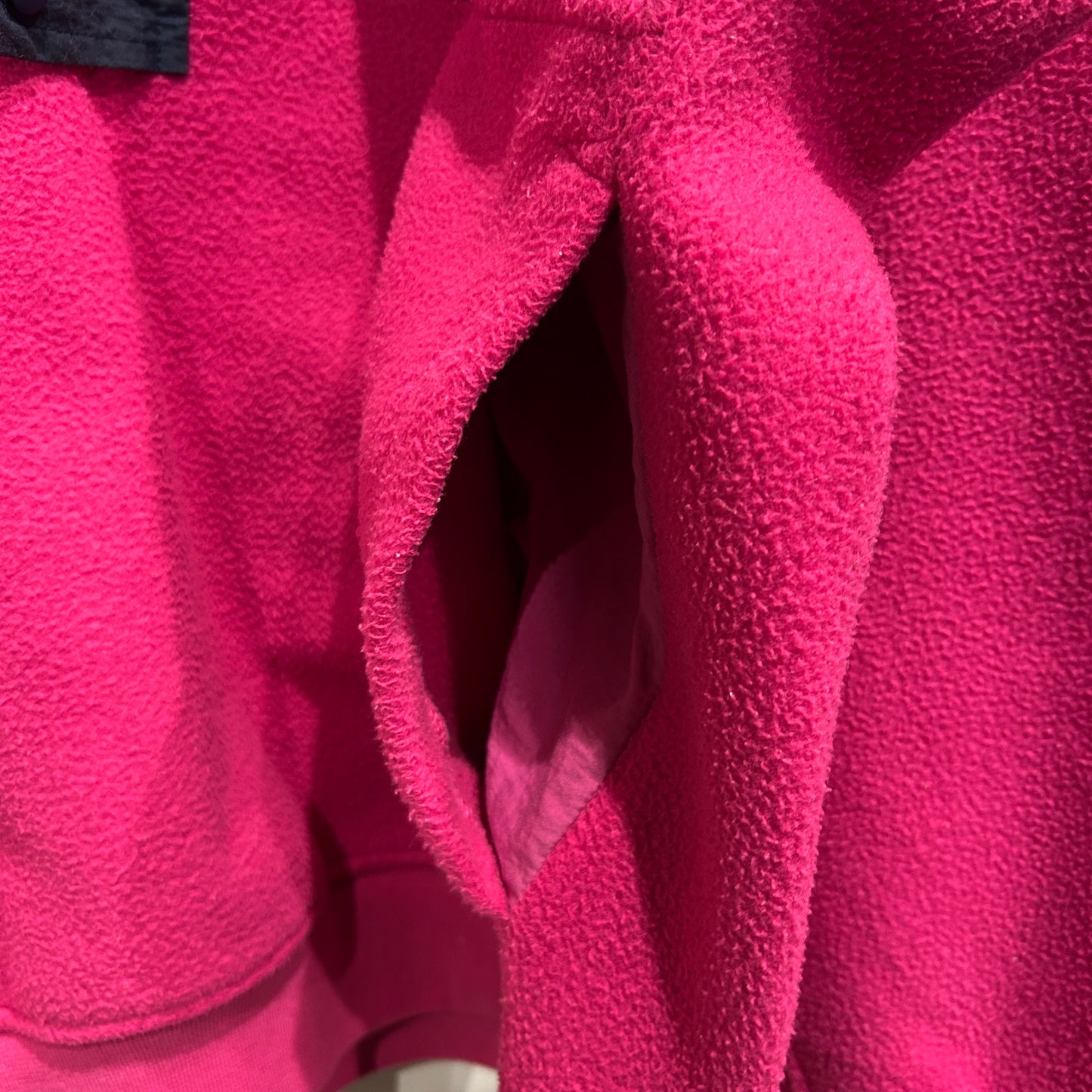 90's GAP ハーフジップフリース プルオーバー ピンク(M)/A9049O-SO