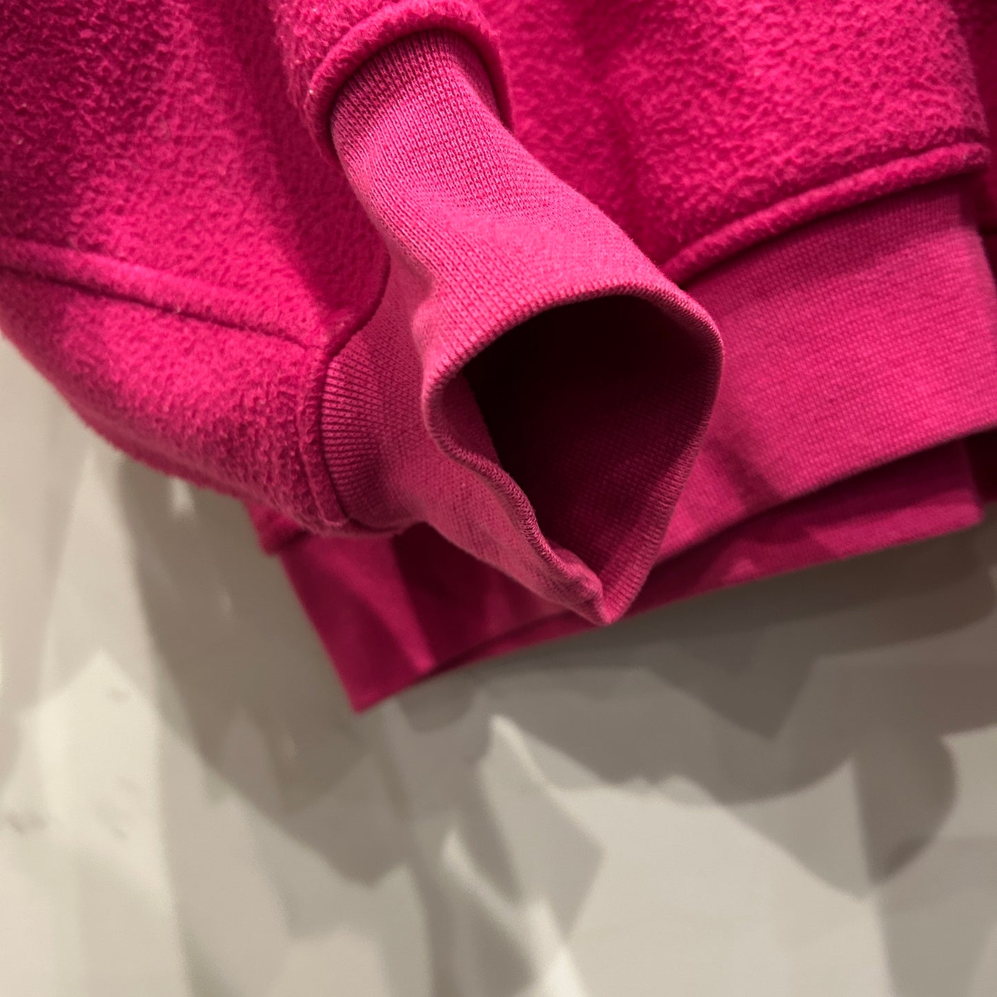 90's GAP ハーフジップフリース プルオーバー ピンク(M)/A9049O-SO