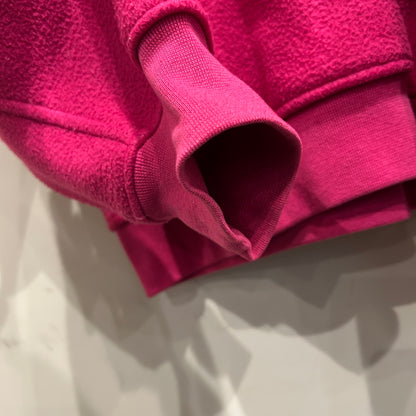 90's GAP ハーフジップフリース プルオーバー ピンク(M)/A9049O-SO