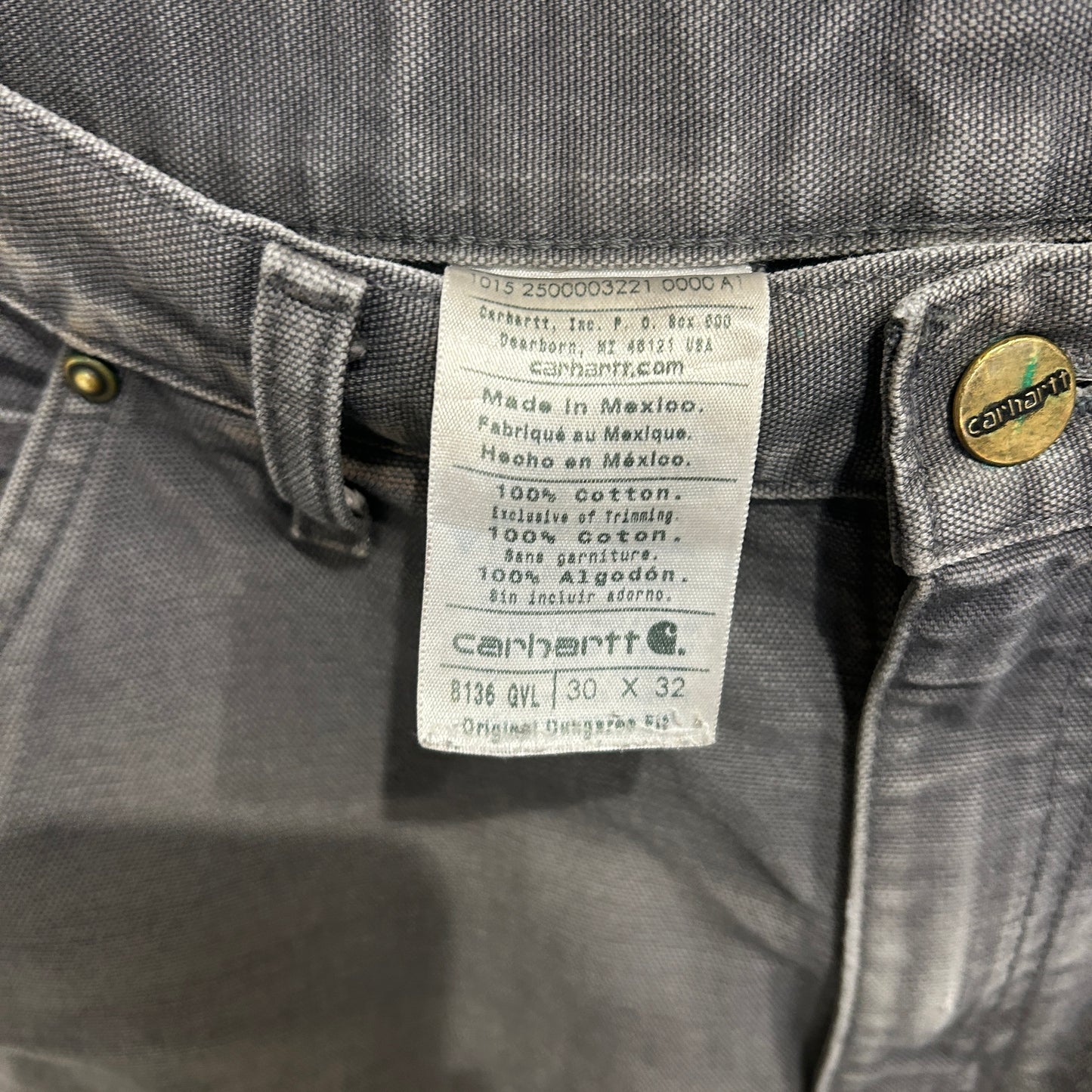 2015 Carhartt カーハート ダブルニーパンツ B136 GVL (30×32)/C0450P-SO