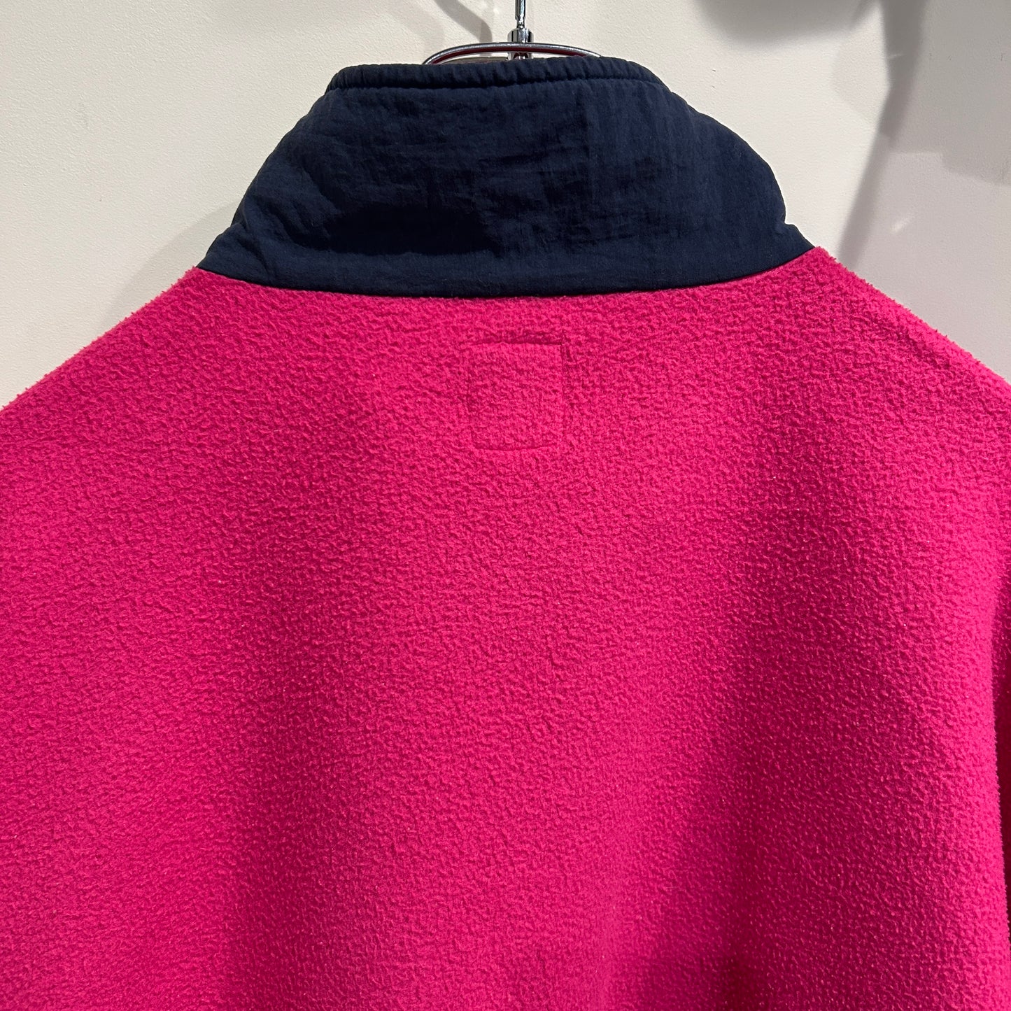 90's GAP ハーフジップフリース プルオーバー ピンク(M)/A9049O-SO