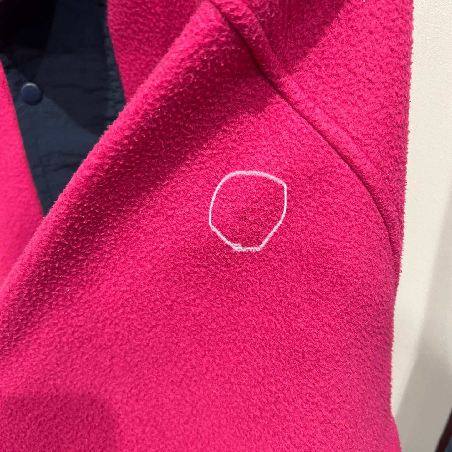 90's GAP ハーフジップフリース プルオーバー ピンク(M)/A9049O-SO