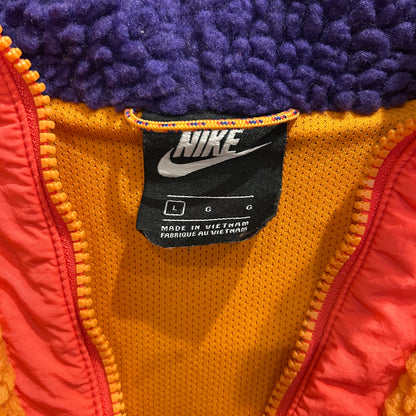 NIKE ハーフジップフリースパーカー オレンジ/パープル(L)/A8884O-SO