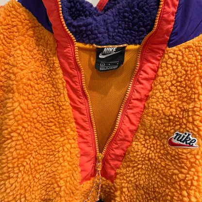 NIKE ハーフジップフリースパーカー オレンジ/パープル(L)/A8884O-SO
