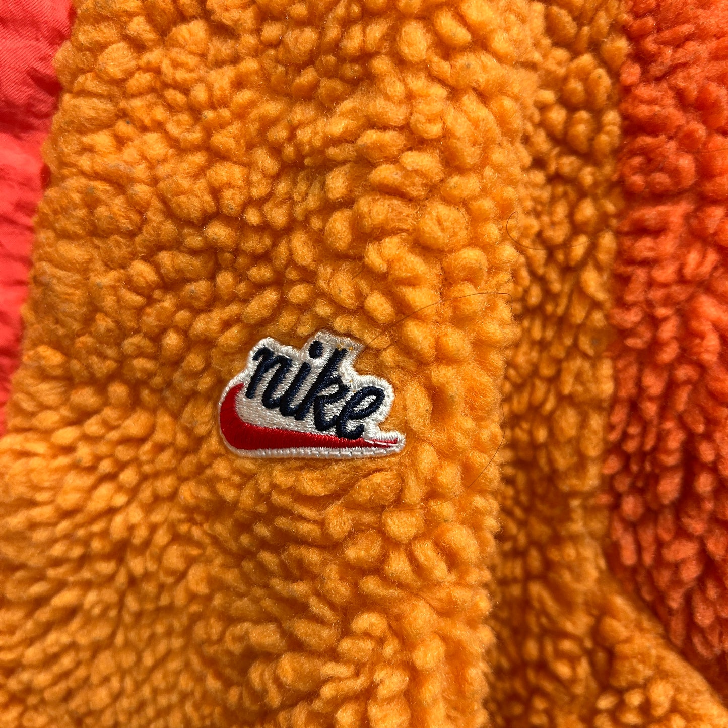 NIKE ハーフジップフリースパーカー オレンジ/パープル(L)/A8884O-SO