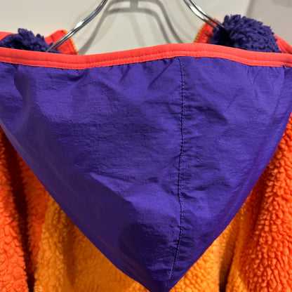 NIKE ハーフジップフリースパーカー オレンジ/パープル(L)/A8884O-SO