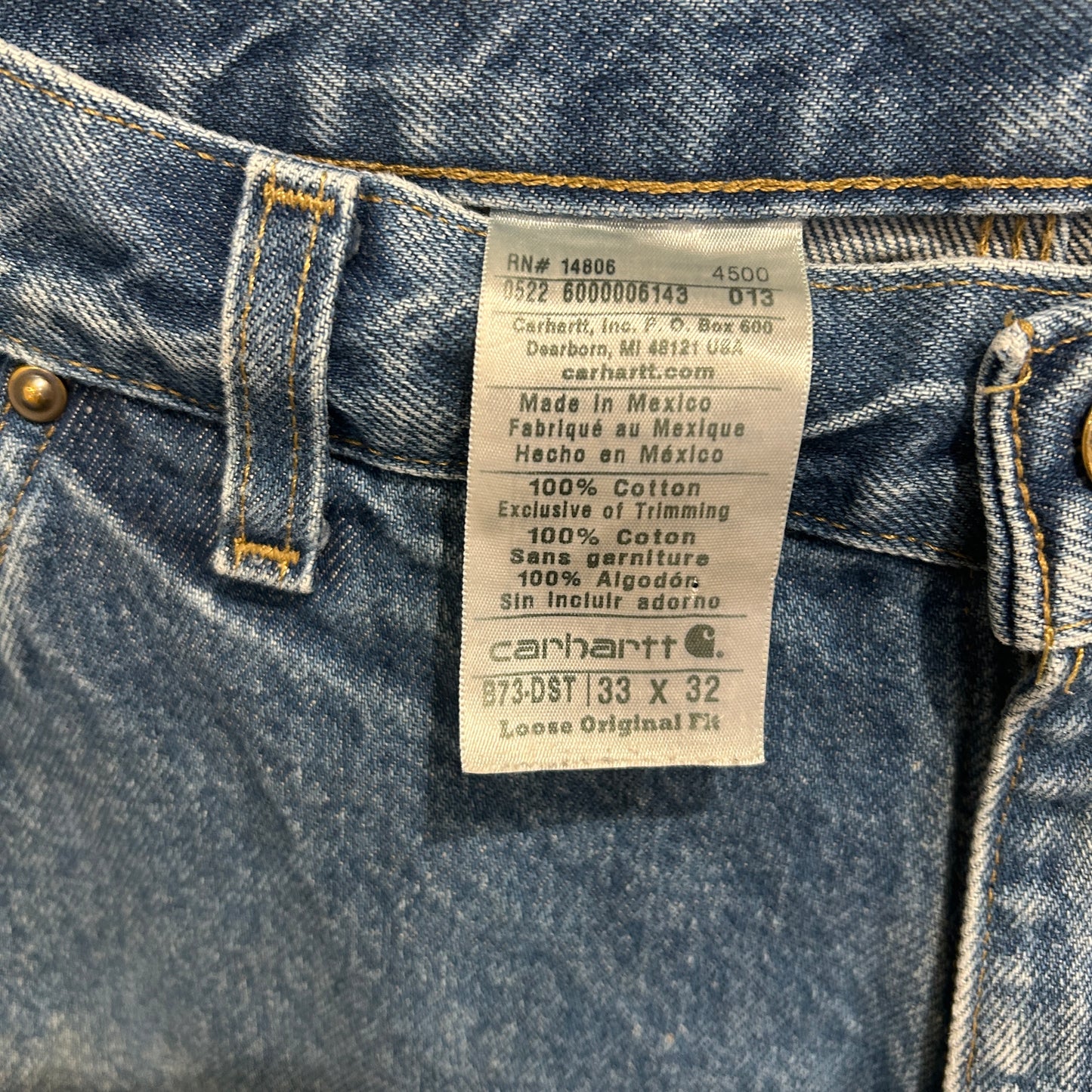 2022 Carhartt カーハート ダブルニーパンツ B73-DST (33×32)/C0451P-SO