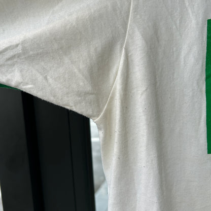 80's Screenstars FBI リンガーTシャツ 白緑(L)/B2744T-SO