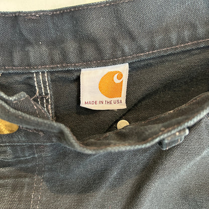 00's Carhartt カーハート ダブルニー USA製 黒 (サイズ不明)/C1293P-SO