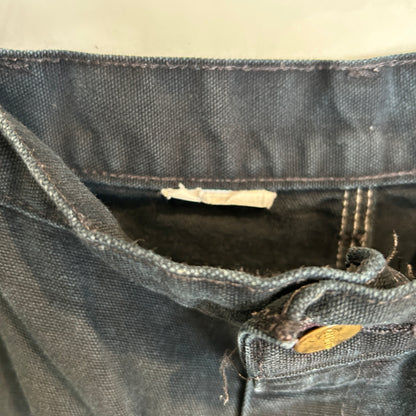 00's Carhartt カーハート ダブルニー USA製 黒 (サイズ不明)/C1293P-SO
