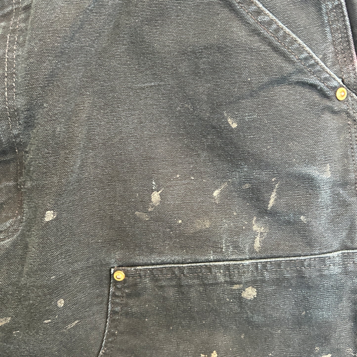 00's Carhartt カーハート ダブルニー USA製 黒 (サイズ不明)/C1293P-SO