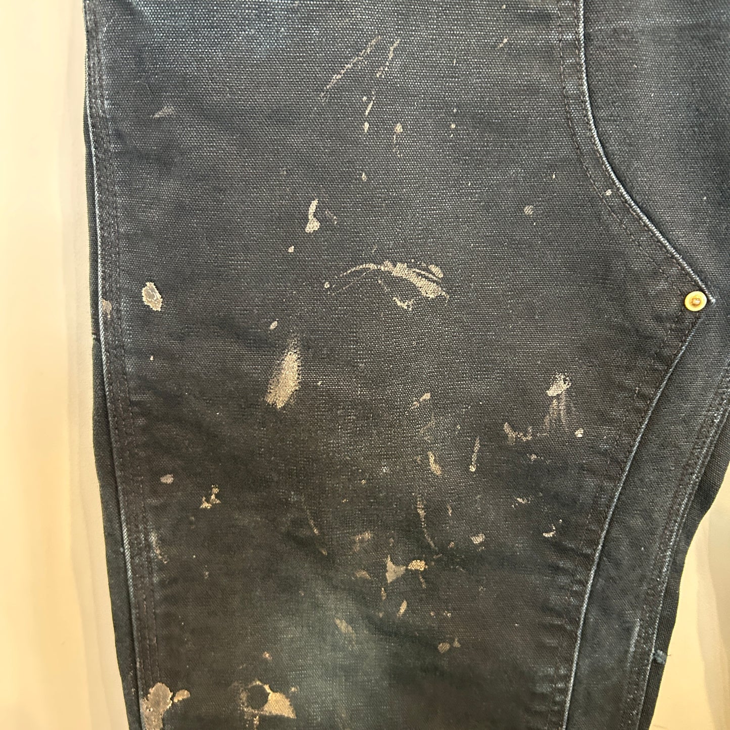 00's Carhartt カーハート ダブルニー USA製 黒 (サイズ不明)/C1293P-SO