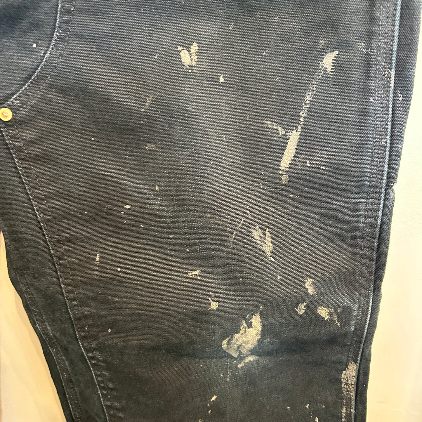 00's Carhartt カーハート ダブルニー USA製 黒 (サイズ不明)/C1293P-SO