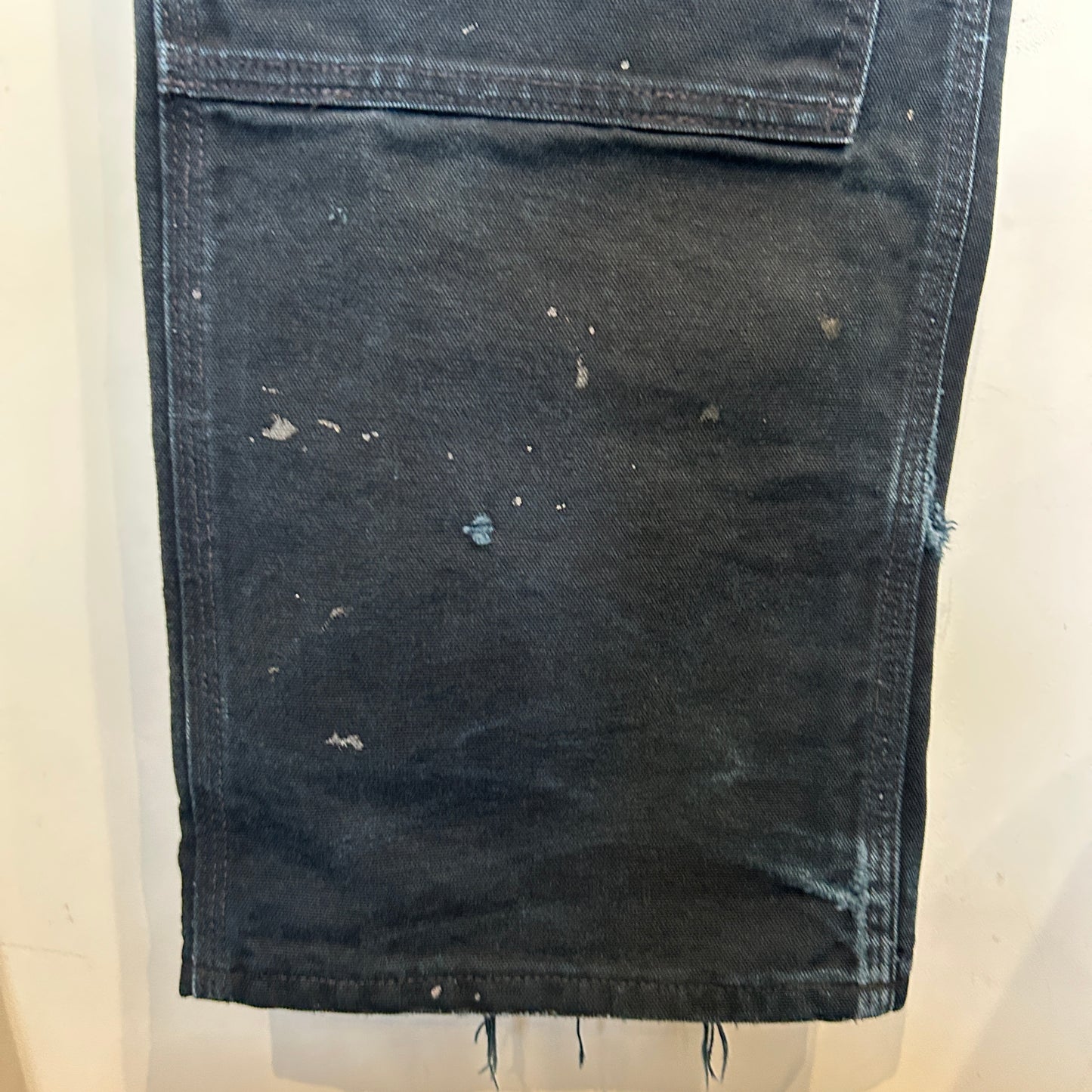 00's Carhartt カーハート ダブルニー USA製 黒 (サイズ不明)/C1293P-SO