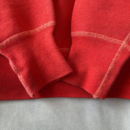 60's MISSISSINAWA BLACKHAWKS ラグランカレッジスウェット フェード 赤/C0627S-SO