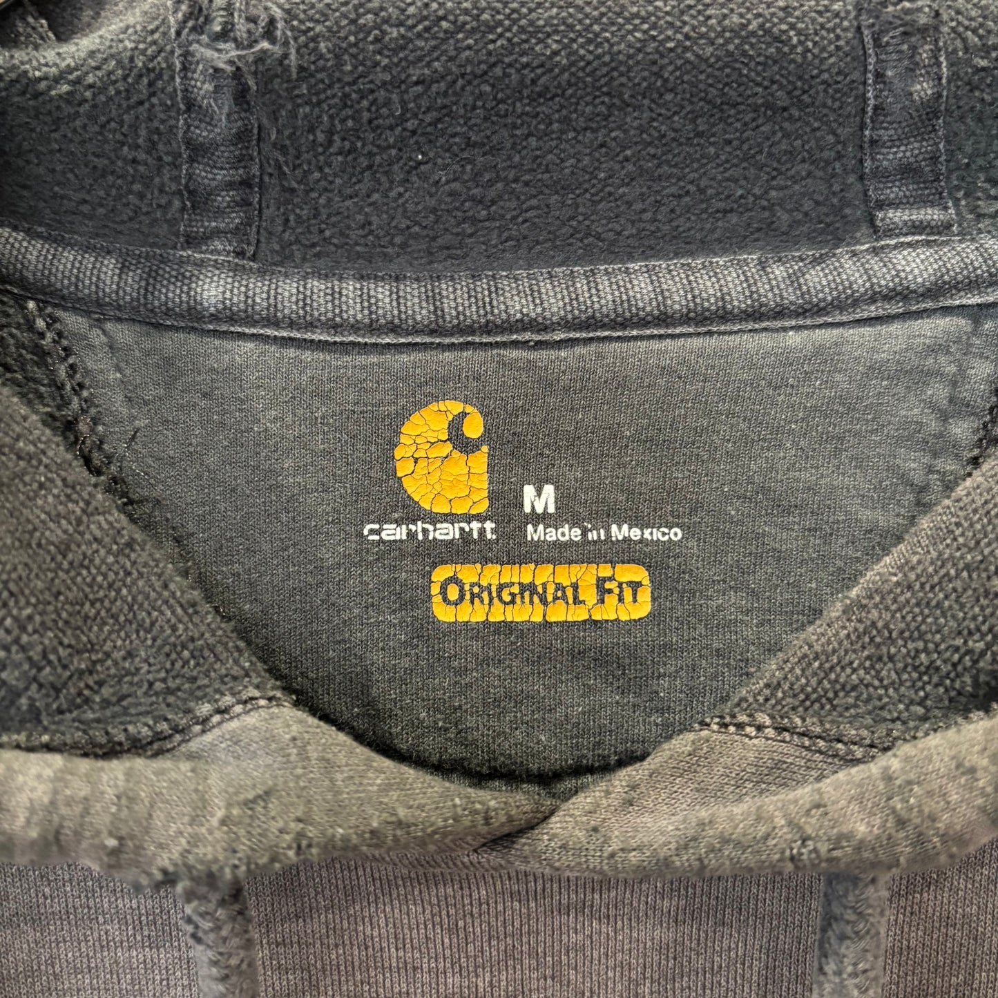00's Carhartt カーハート 袖ロゴ プルオーバーパーカー K288 チャコールグレー(M)/C1583S-SO