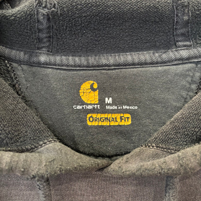 00's Carhartt カーハート 袖ロゴ プルオーバーパーカー K288 チャコールグレー(M)/C1583S-SO