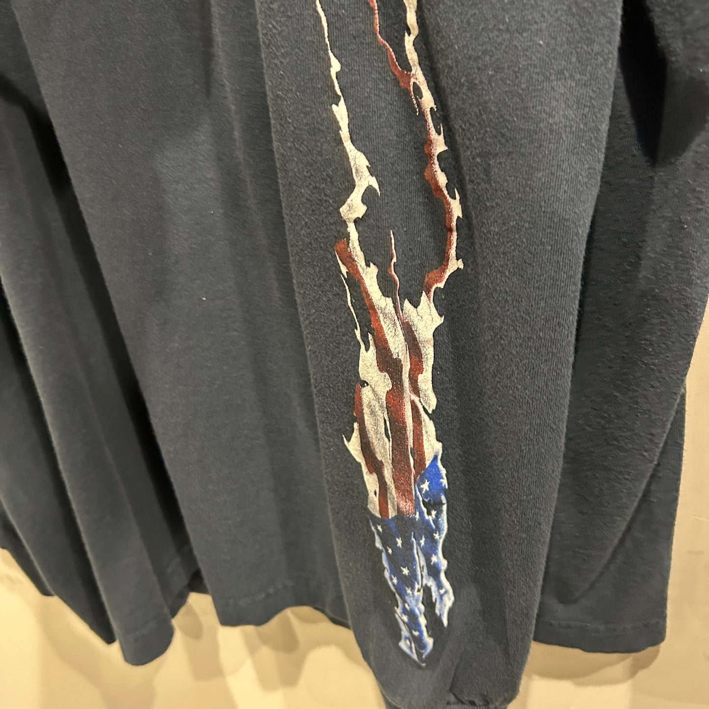 ORANGE COUNTRY CHOPPERS 袖プリント ロンT 黒/A7707T-SO