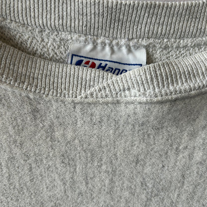 90's Hanes U.S.NAVY 刺繍スウェット グレー(XL)/C0629S-SO