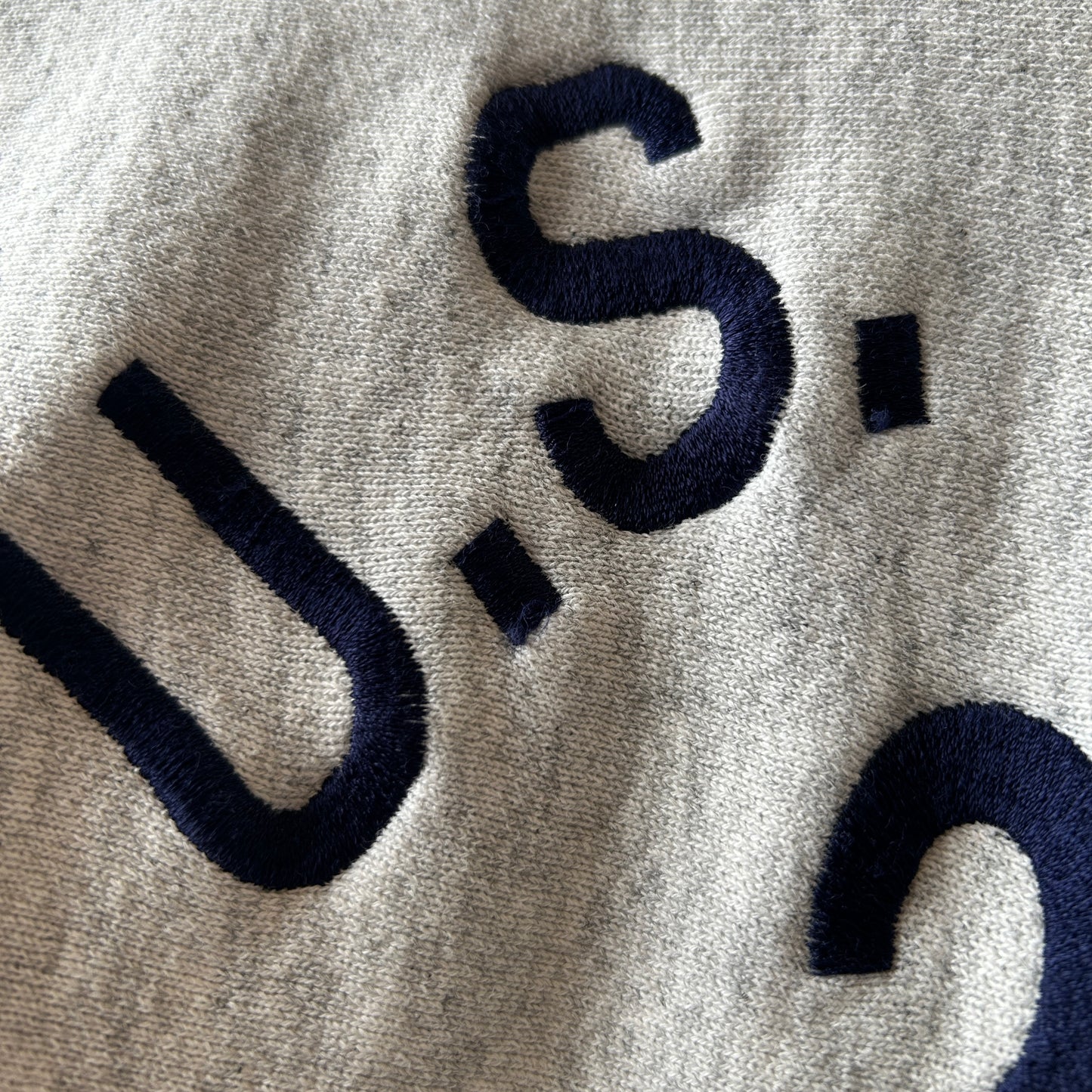 90's Hanes U.S.NAVY 刺繍スウェット グレー(XL)/C0629S-SO