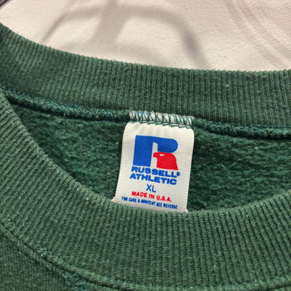 90's Russell Athletic Jong Wood カレッジスウェット 緑 (XL)/B3329S-SO