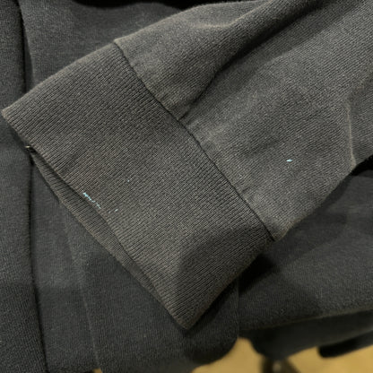 90's BAY SIDE 袖フレイムプリント ロンT USA製 ネイビー(XL)/A7027T-SO