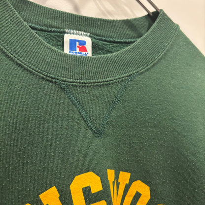 90's Russell Athletic Jong Wood カレッジスウェット 緑 (XL)/B3329S-SO
