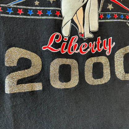 00's Betty Boop ベティ・ブープ Liberty2000 ラメTシャツ Diamond Dust USA製 (L)/B3573T-SO