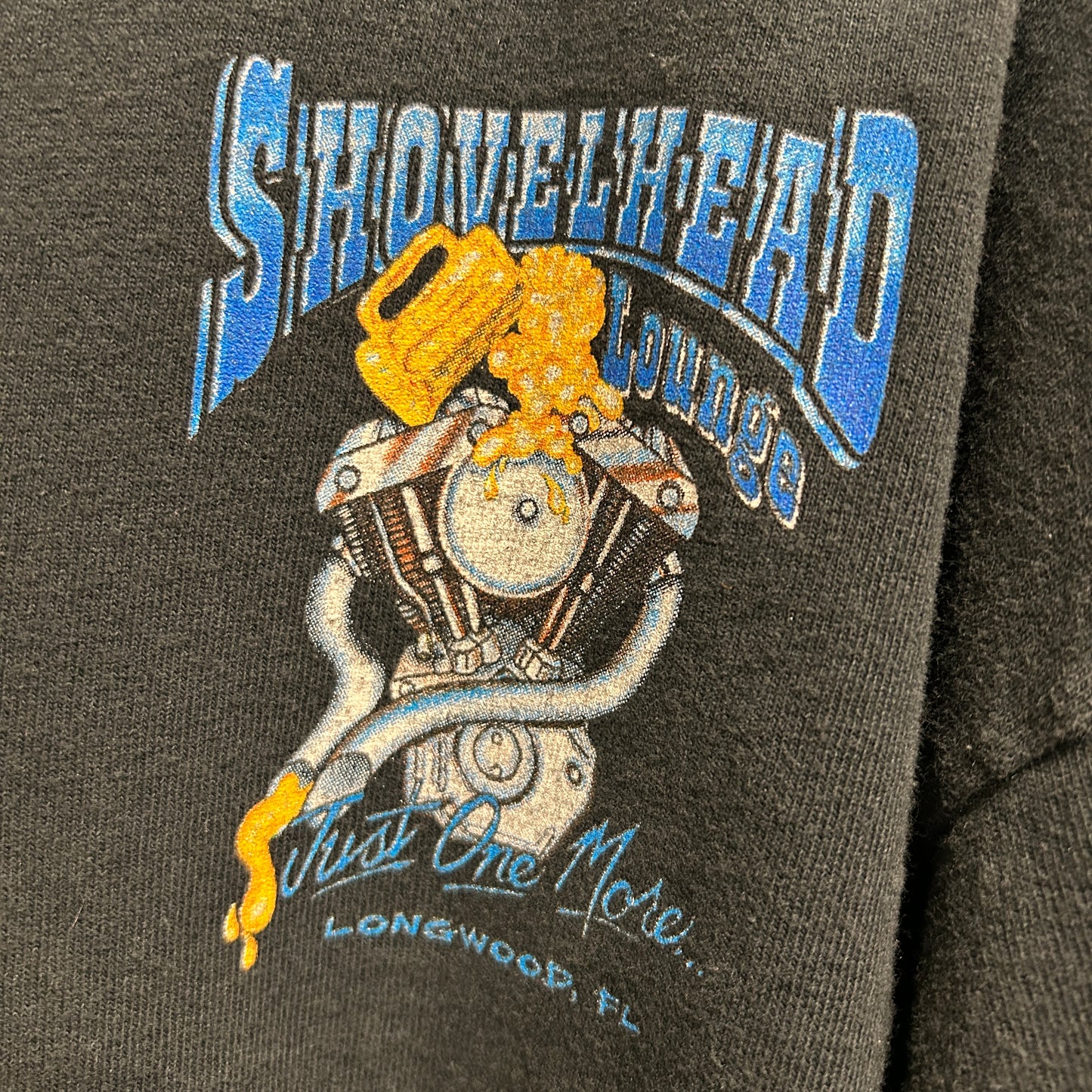 00's anvil "SHOVEL HEAD Lounge" ヘンリーネックロンT バイク 黒(XL)/B2849T-SO