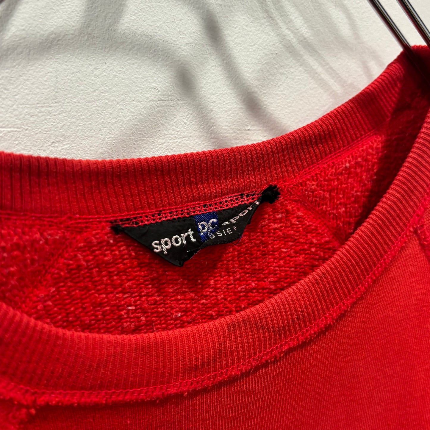 80's sport cp& sport Leiden カレッジスウェット 赤 (サイズ不明)/A7674S-SO