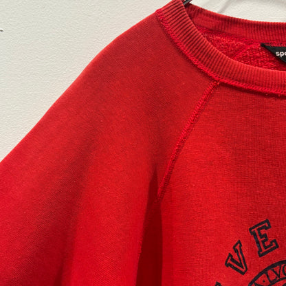 80's sport cp& sport Leiden カレッジスウェット 赤 (サイズ不明)/A7674S-SO